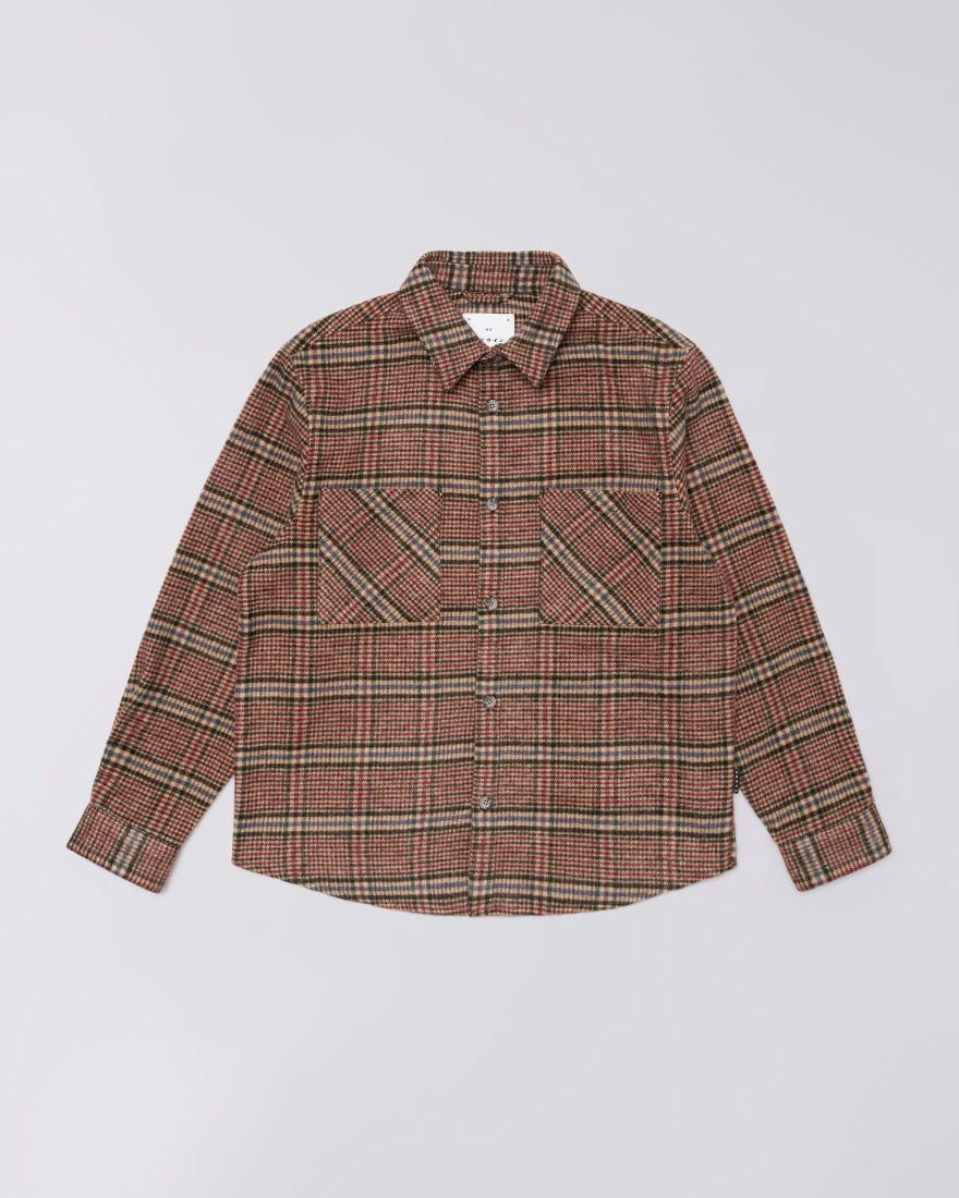 EDWIN JULIUS SHIRT LS Größe: M Farbe: BURGUNDY