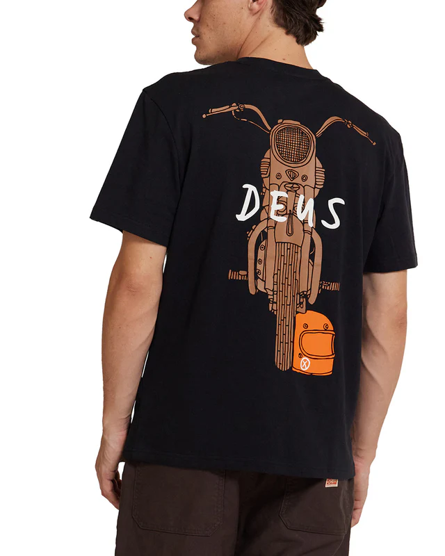 DEUS FRONTAGE TEE Größe: XL Farbe: BLACK