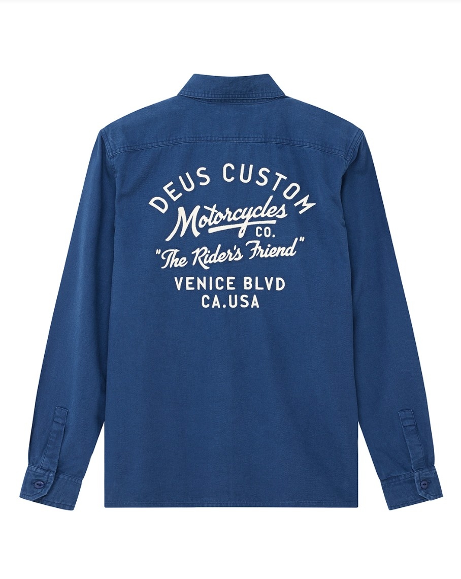 DEUS NOMAND SHIRT MECHANIC Größe: M Farbe: BLUE
