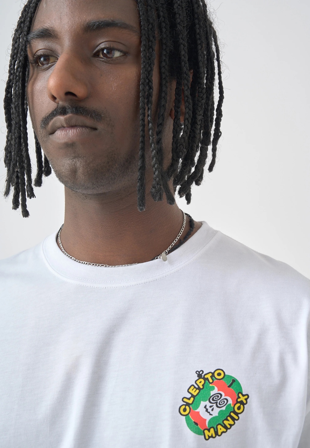 CLEPTOMANICX BOXY TEE FRESH FRUITS Größe: M Farbe: WHITE