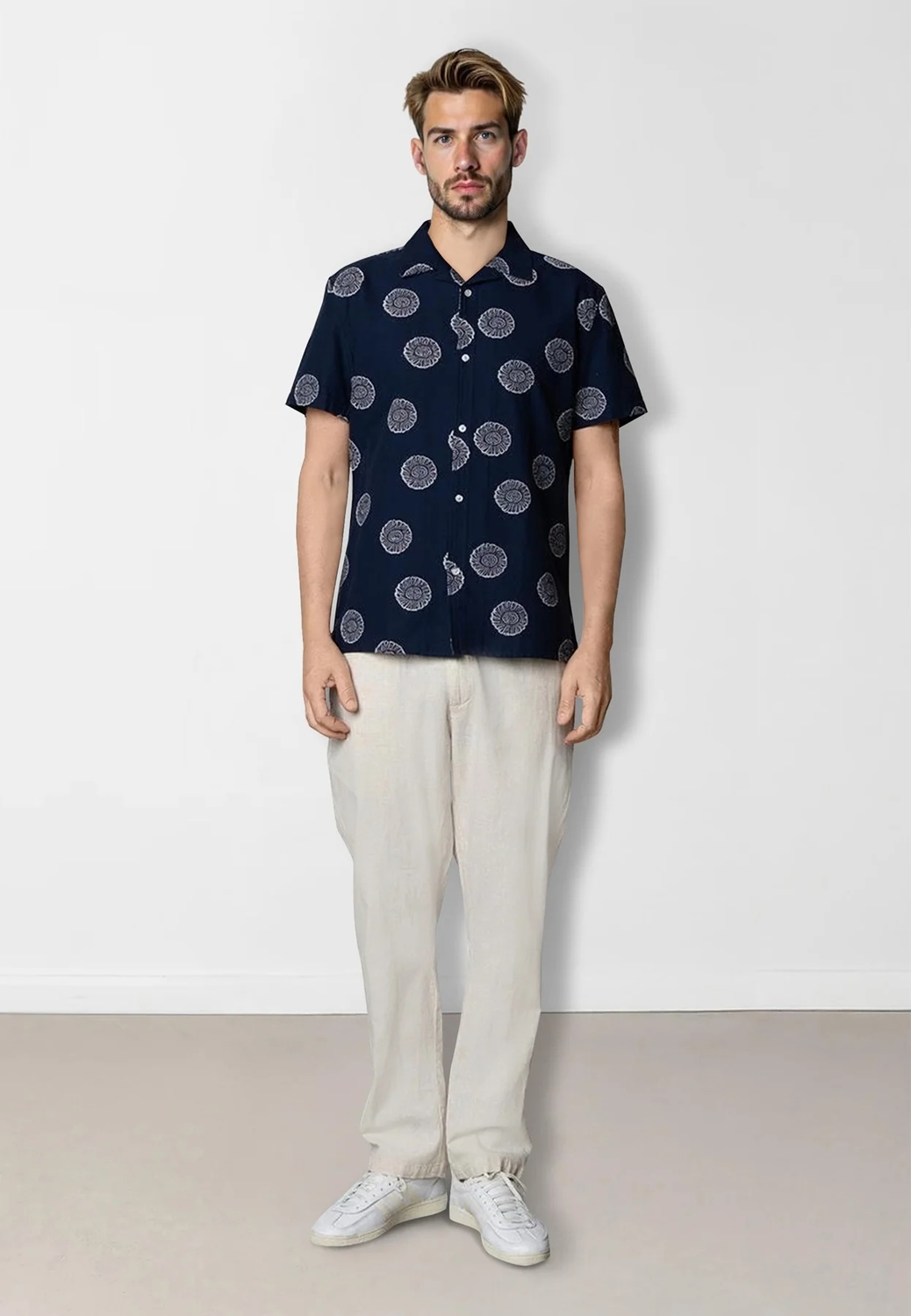 CLEANCUT COPENHAGEN BOWLING MILLEr SHIRT Größe: L Farbe: NAVY