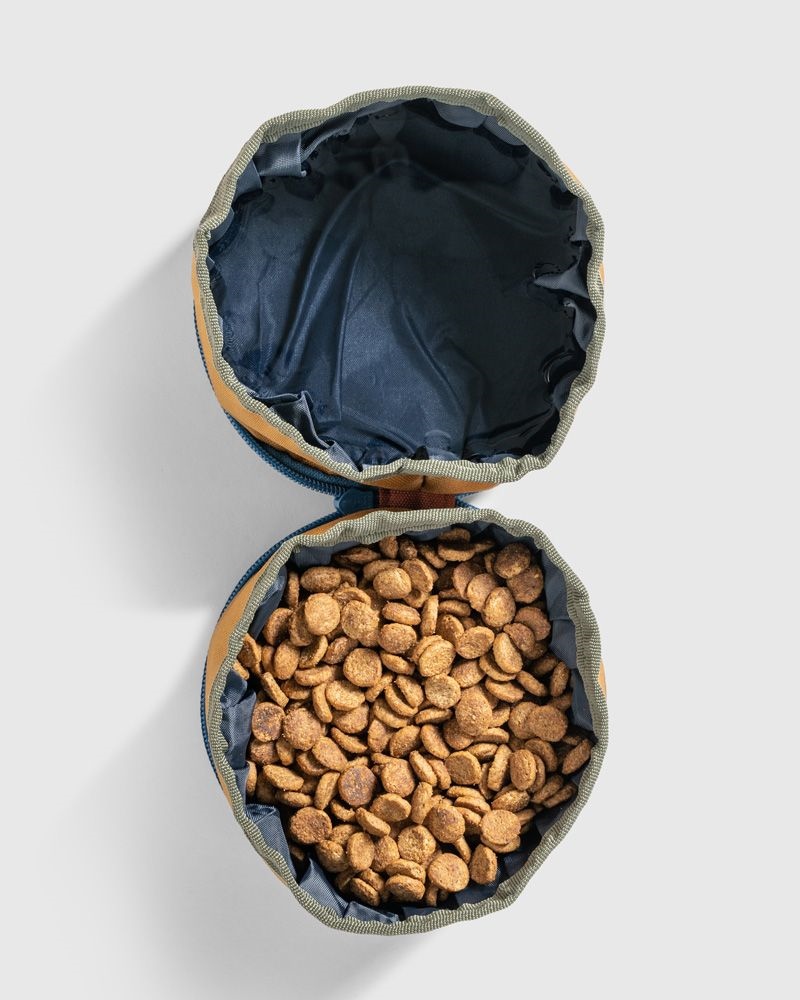 UNITED BY BLUE COLLAPSIBLE DOUBLE DOG BOWL