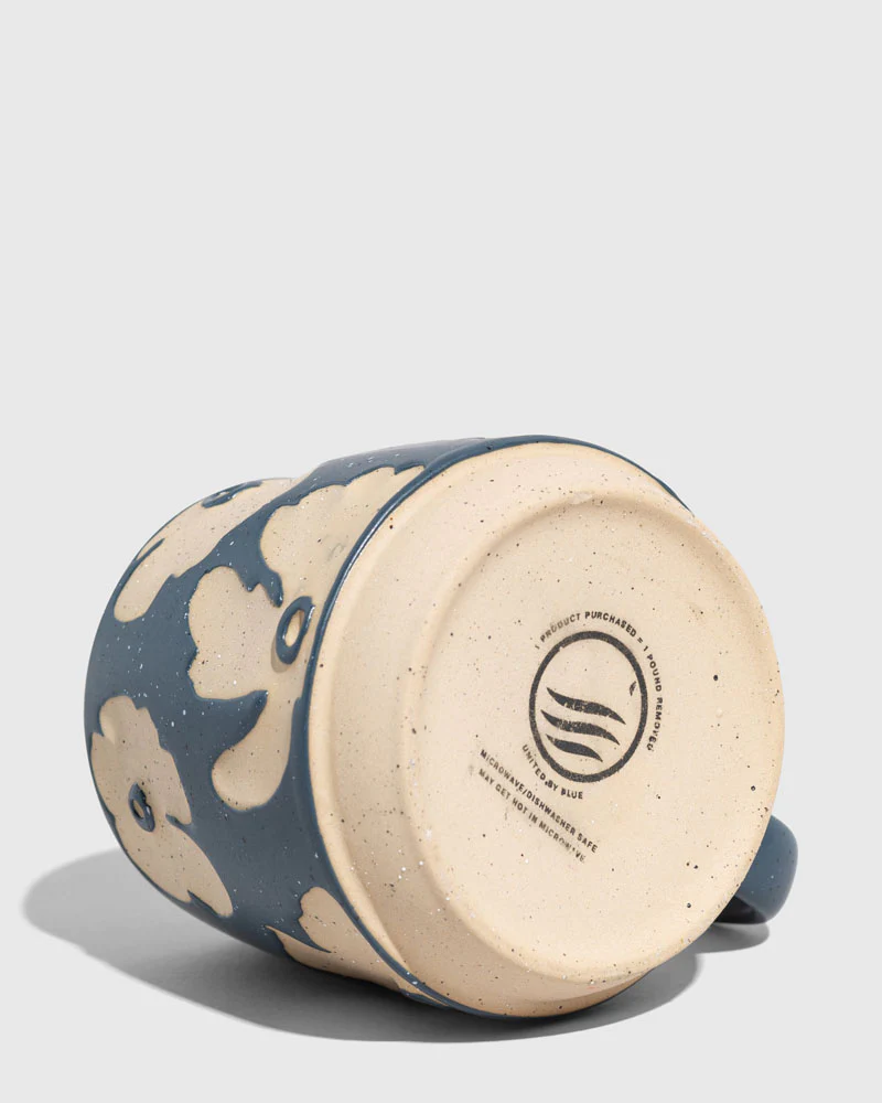 UNITED BY BLUE 16 OZ STONEWARE MUG
