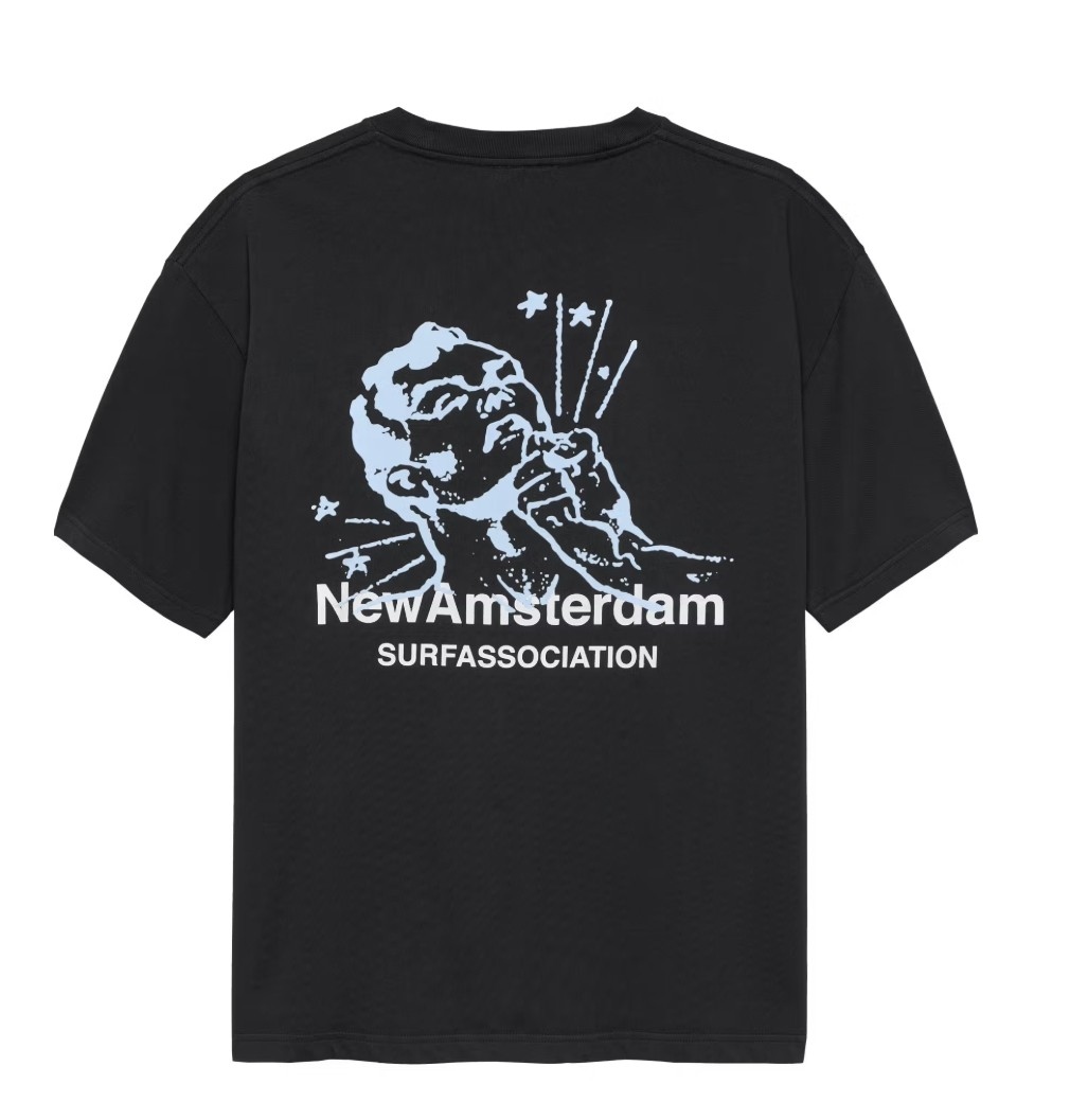 NEW AMSTERDAM KNOCKED TEE Größe: M Farbe: BLACK