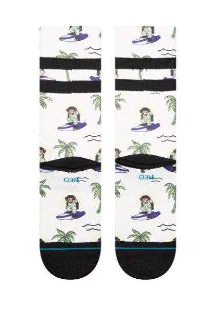 STANCE SURFIN MONKEY CREW Größe: L Farbe: WHT