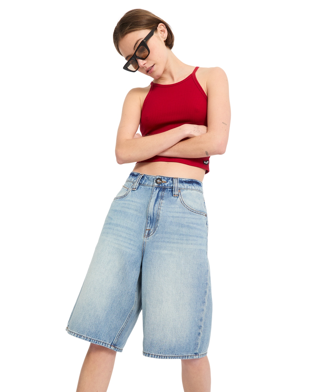 VOLCOM BEEGGY DENIM SHORT Größe: 25 Farbe: Blau