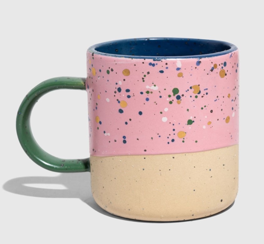 UNITED BY BLUE 8 OZ STONEWARE MUG