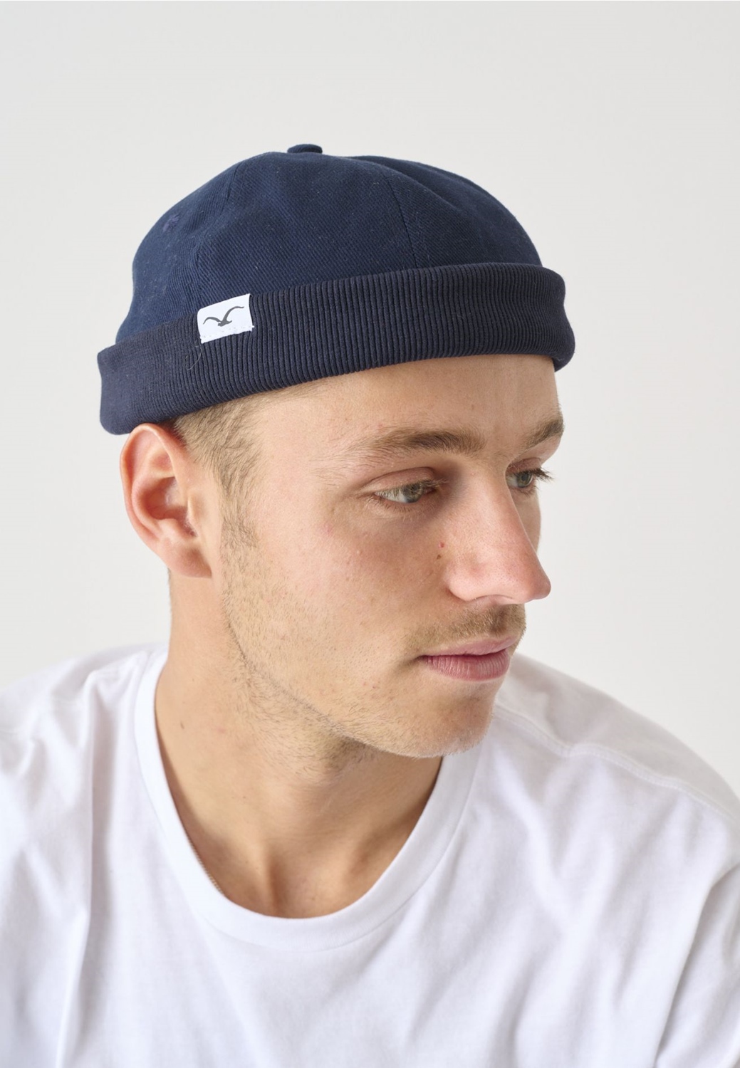 CLEPTOMANICX BRIMLESS CAP DARK NAVY