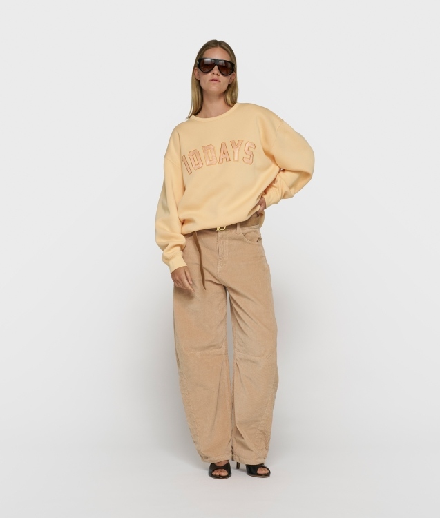 10DAYS WESTERN PANTS CORD Größe: S Farbe: GREY MANGO