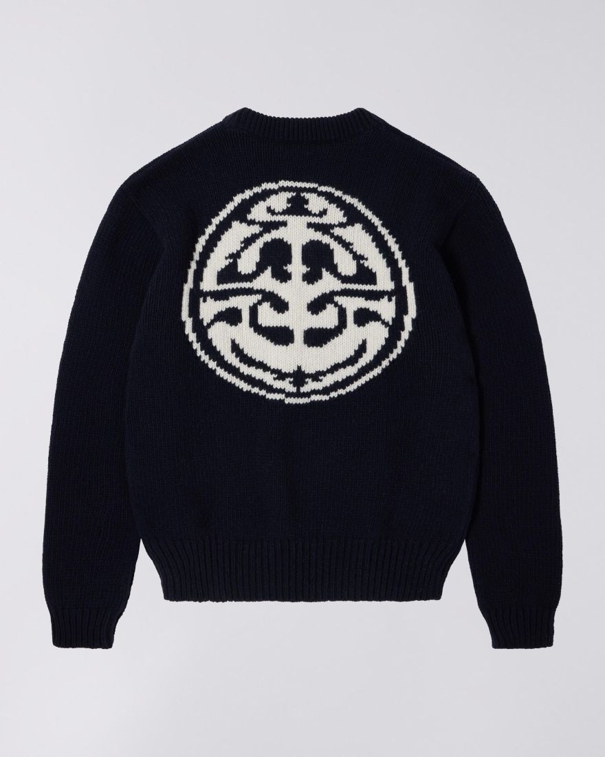 EDWIN ELLIS SWEATER KNIT Größe: S Farbe: NAVY
