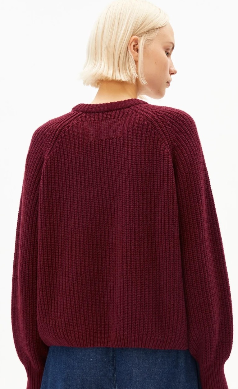 ARMEDANGELS RIB KNIT SWEATER Größe: M Farbe: VEL.RED