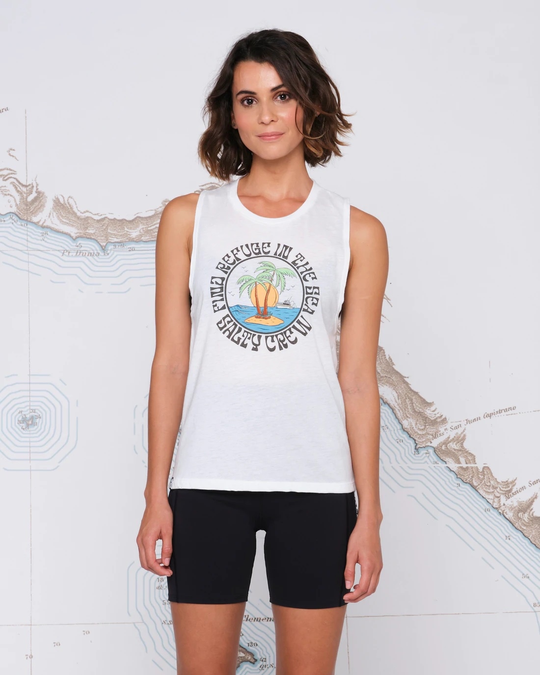 SALTYCREW DOS PALMS MUSCLE TANK