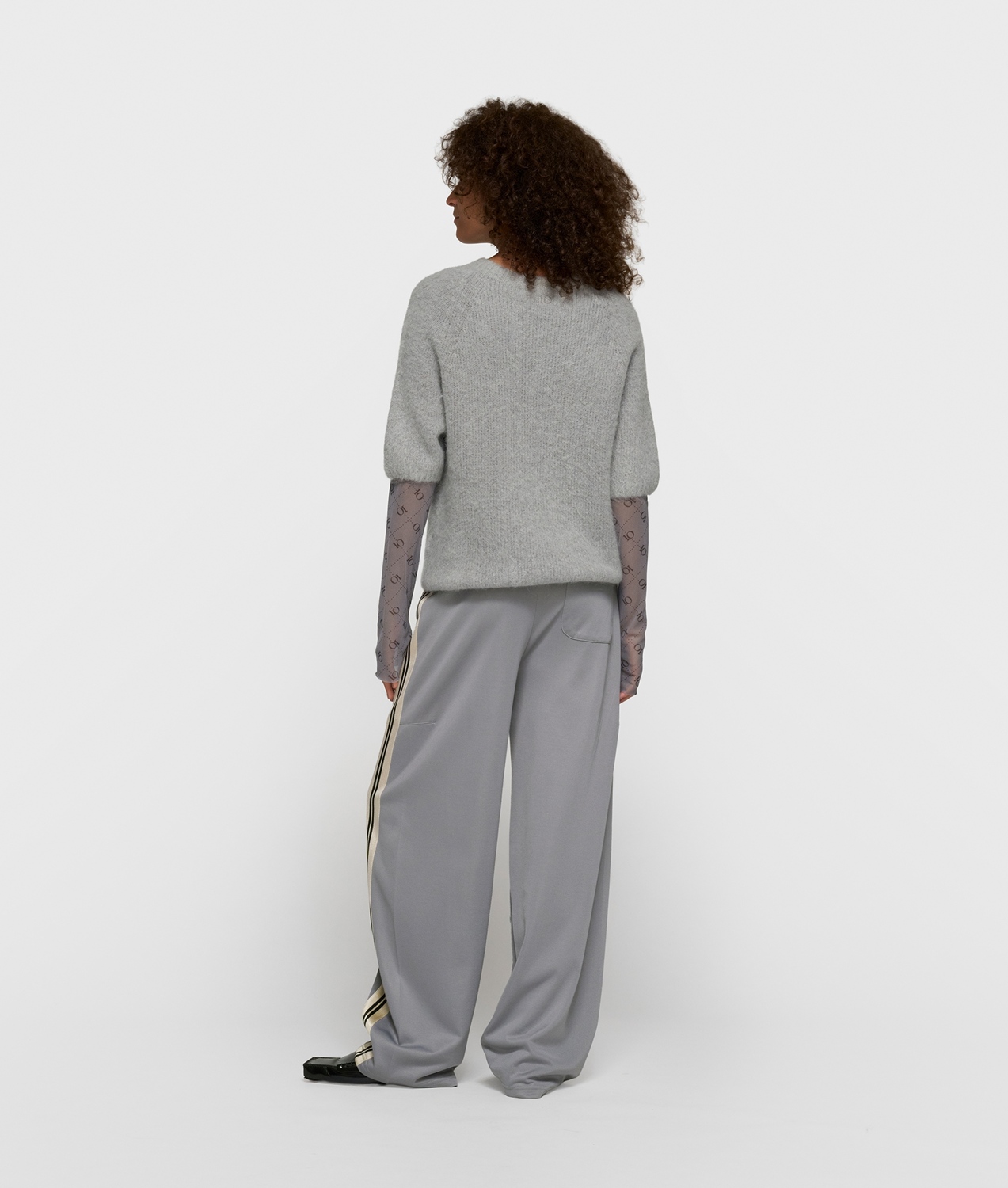10DAYS KNIT SLEEVE KNIT SWEATER Größe: XS Farbe: L.GRAPHITE
