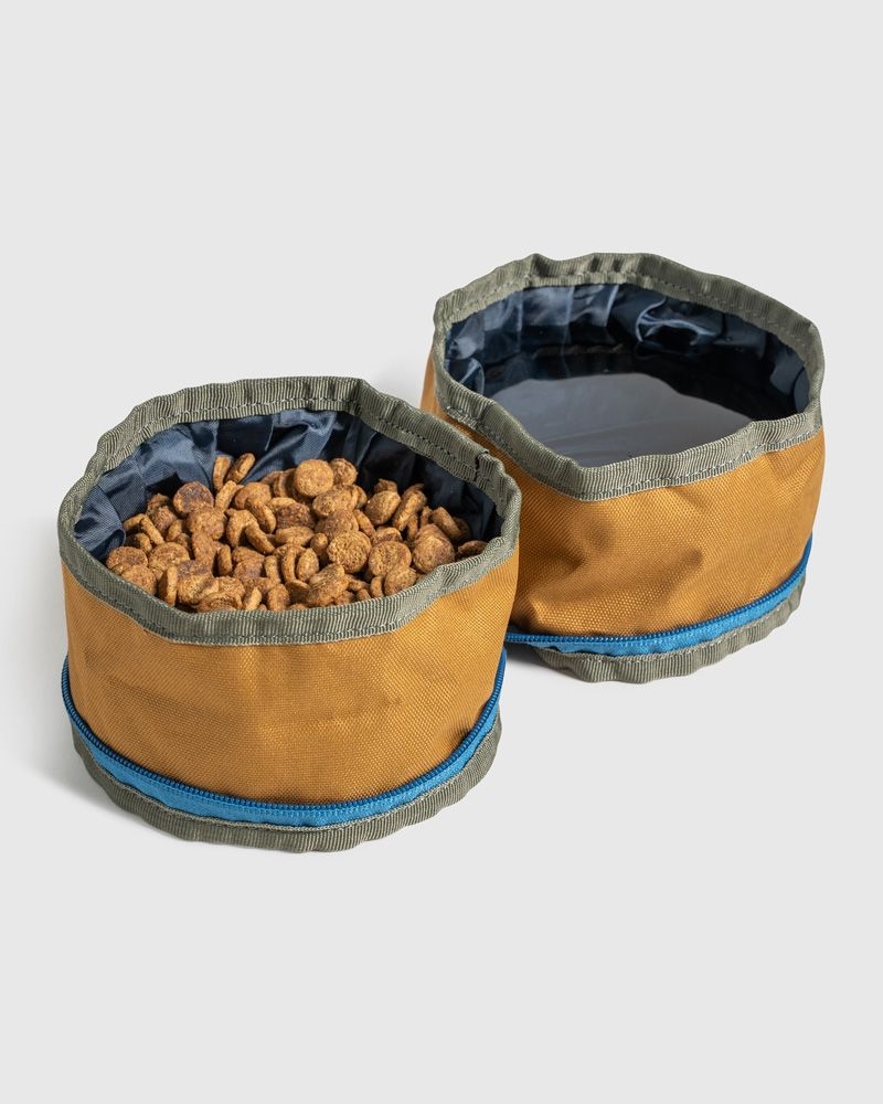 UNITED BY BLUE COLLAPSIBLE DOUBLE DOG BOWL