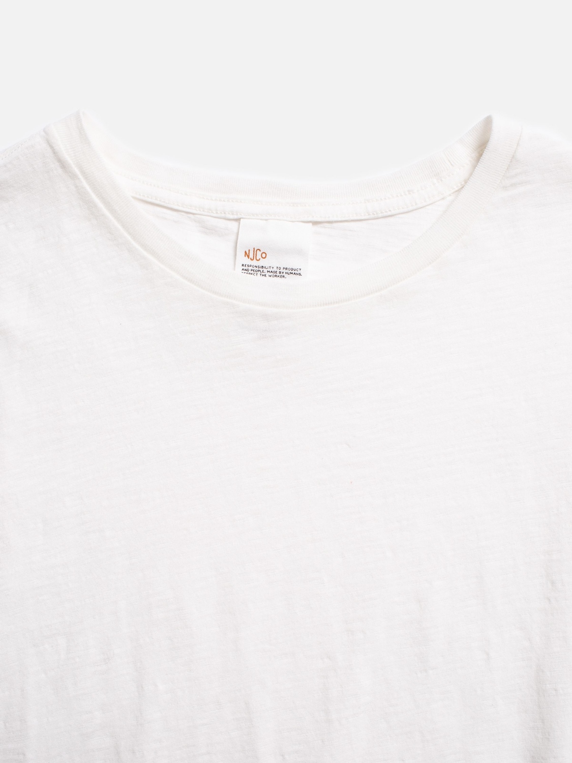 NUDIE JEANS ROFFE T-SHIRT OFF WHITE Größe: L Farbe: WHT