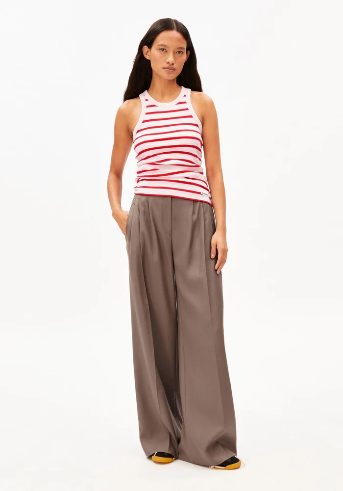 ARMEDANGELS KANITAA STRIPES TOP Größe: XS Farbe: PINK/RED