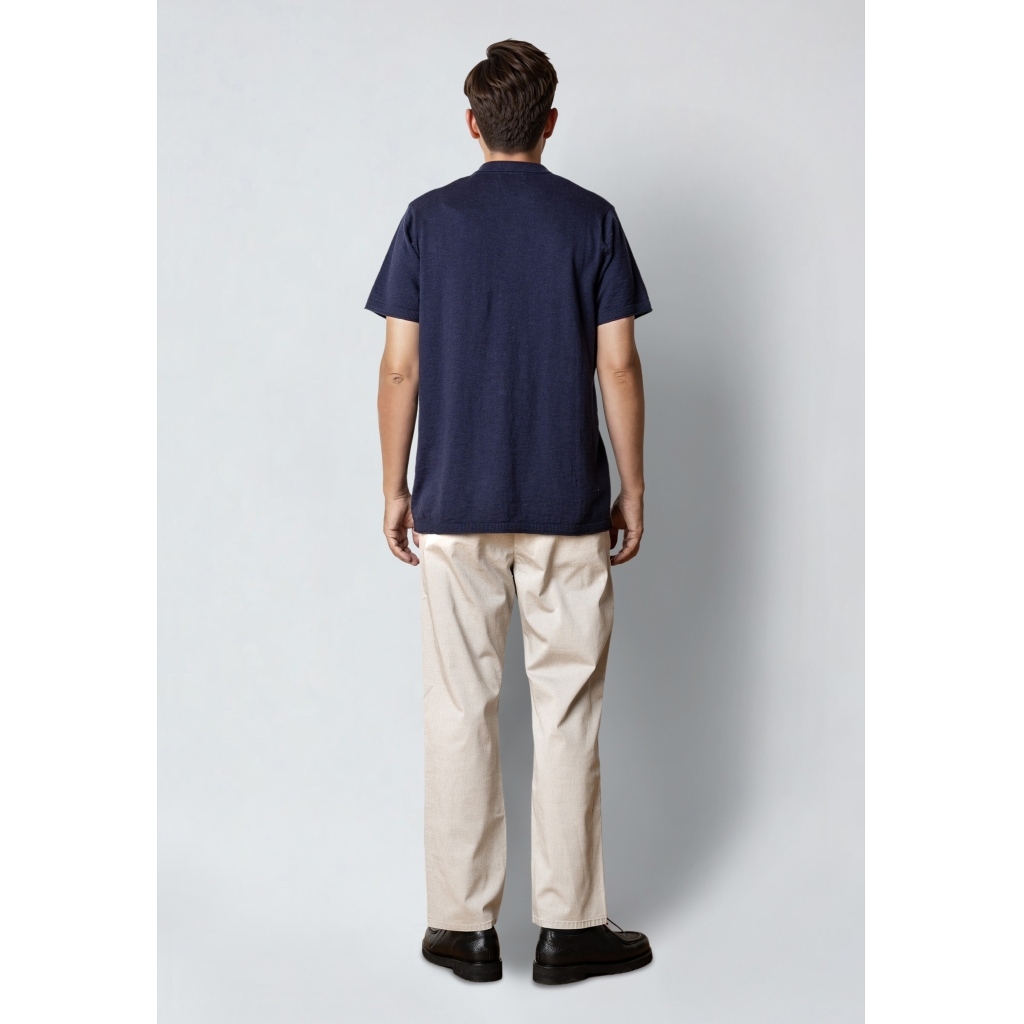CLEANCUT COPENHAGEN THOMAS  KNITTED POLO Größe: XL Farbe: NAVY