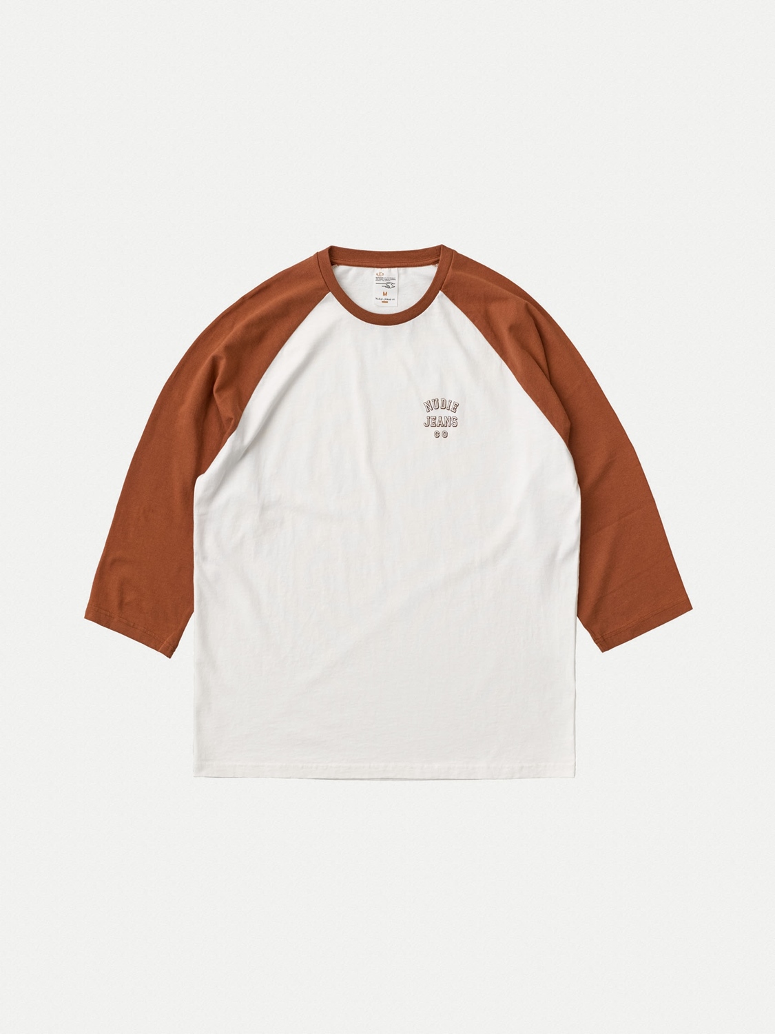 NUDIE JEANS JOEY LOGO TEE Größe: L Farbe: TERRA/OFFW