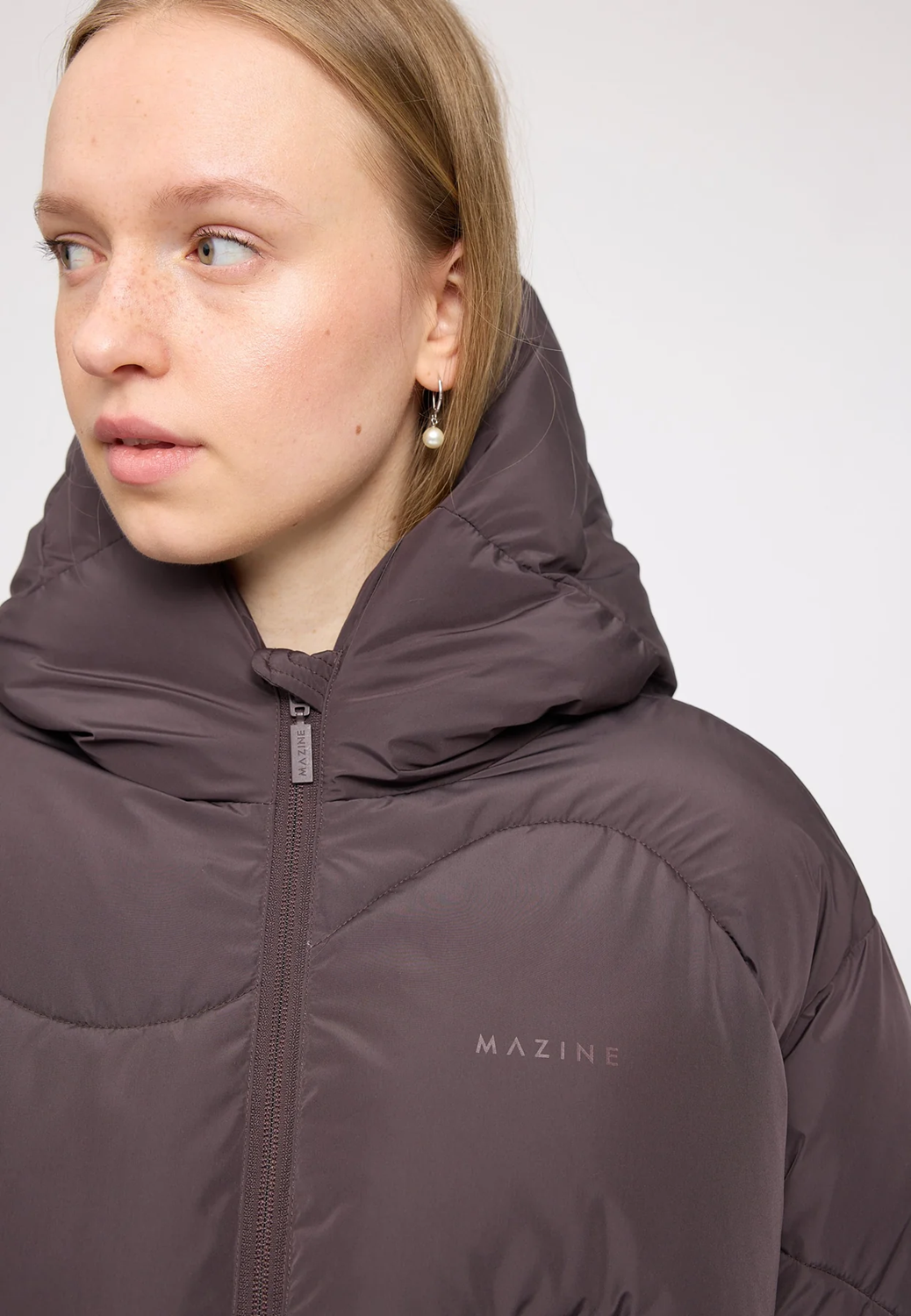 MAZINE WAVES QUILT PUFFER CAOT Größe: M Farbe: EGGPLANT