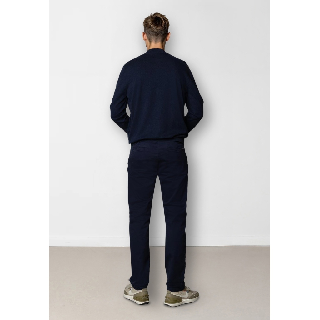 CLEANCUT COPENHAGEN CLUADE HALF ZIP KNIT Größe: L Farbe: NAVY M.
