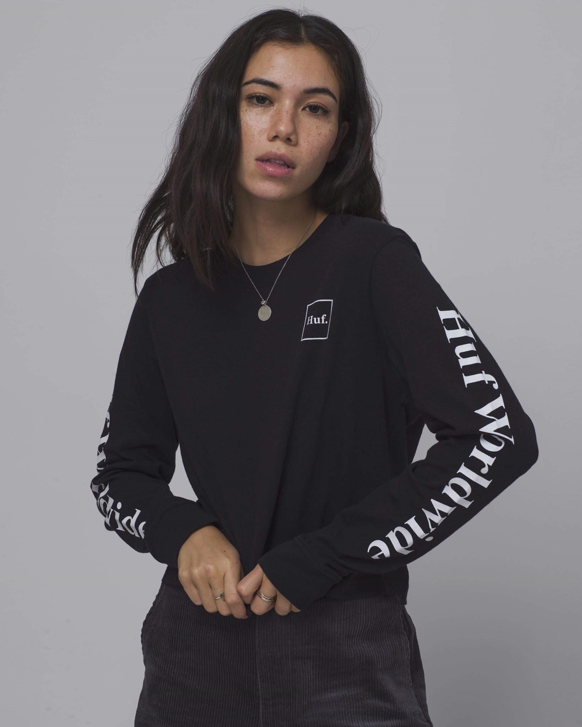 HUF DOMESTIC L/S CROP TEE