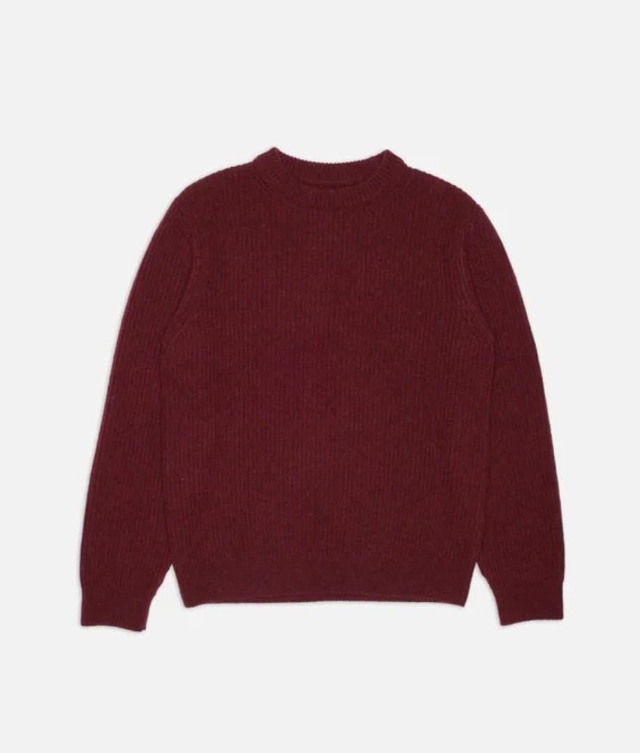 NUDIE JEANS AUGUST RIB WOOL SWEATER
