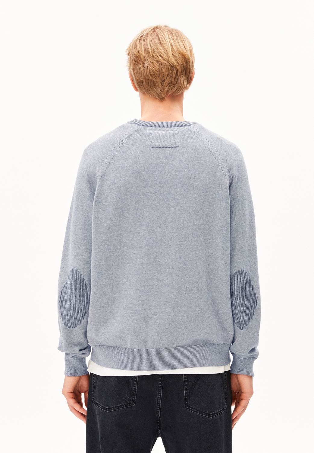 ARMEDANGELS COTTON KNIT SWEATER Größe: L FARBE: silver