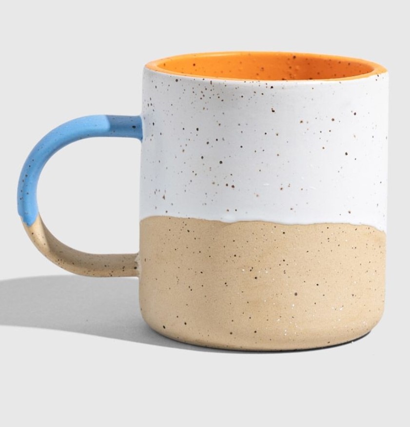 UNITED BY BLUE 8 OZ STONEWARE MUG