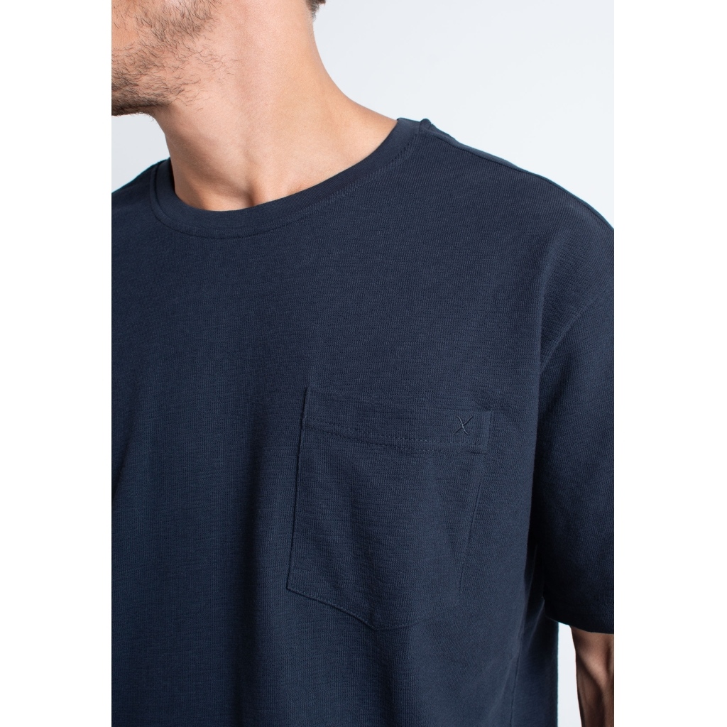 CLEANCUT COPENHAGEN CALTON STRUCTURED  TEE Größe: S Farbe: DARK NAVY