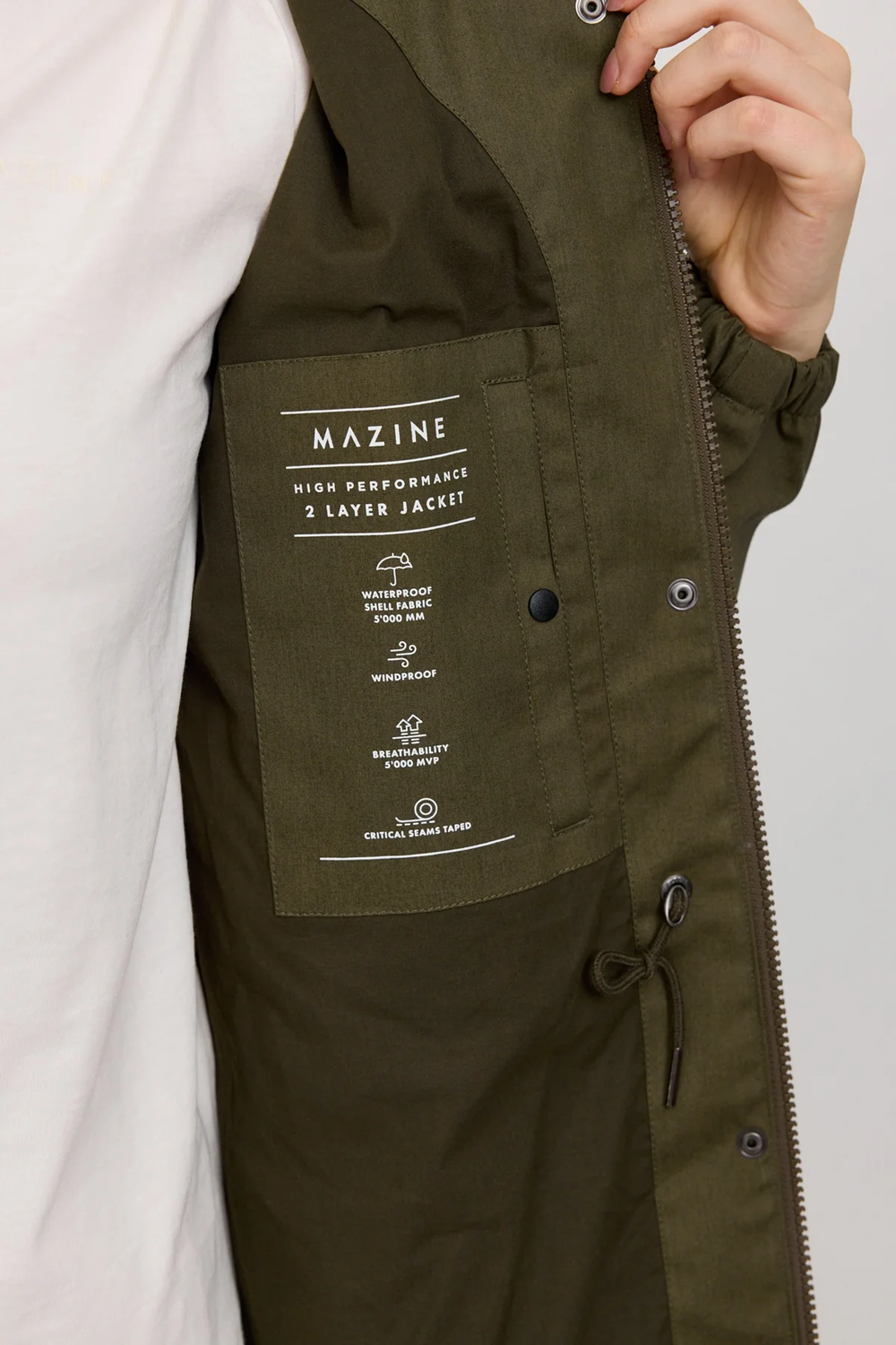 MAZINE NATURAL RAIN PARKA