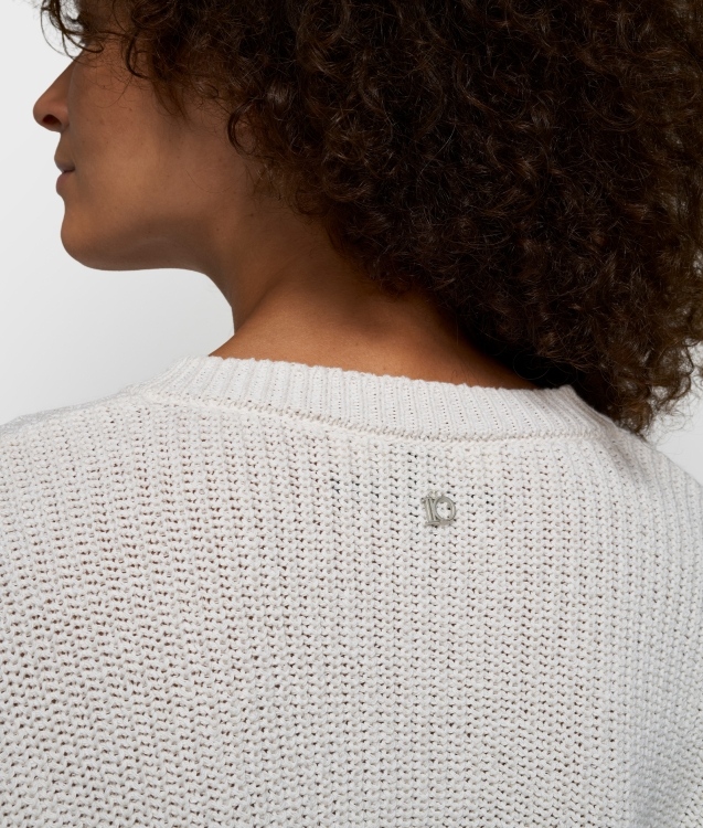 10DAYS V-NECK RIB  KNIT SWEATER Größe: XS Farbe: ECRU