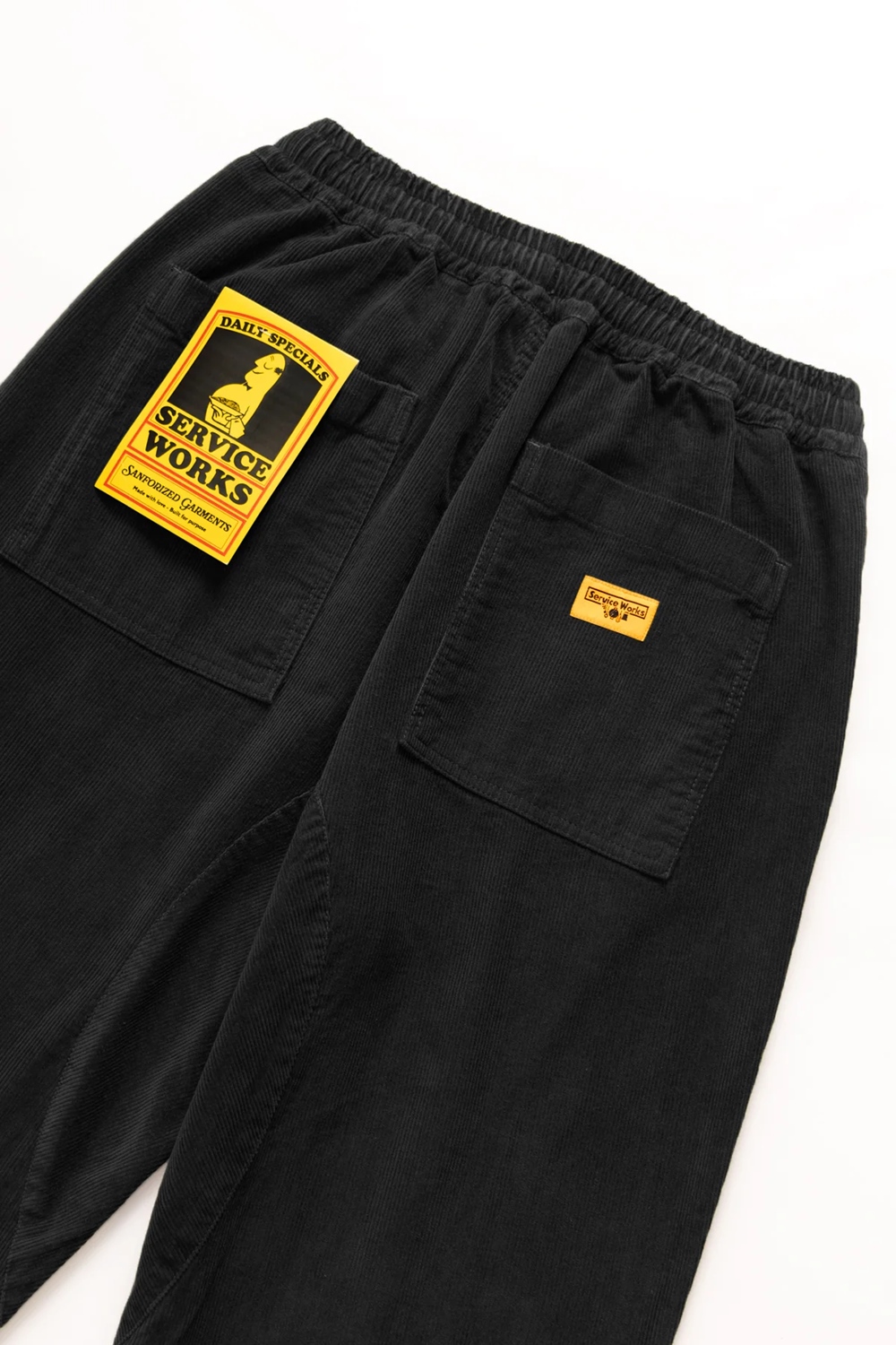 SERVICE WORKS CORDUROY CHEF PANT Größe: XS Farbe: BLACK