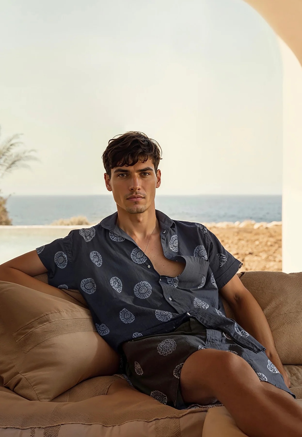 CLEANCUT COPENHAGEN BOWLING MILLEr SHIRT Größe: L Farbe: NAVY
