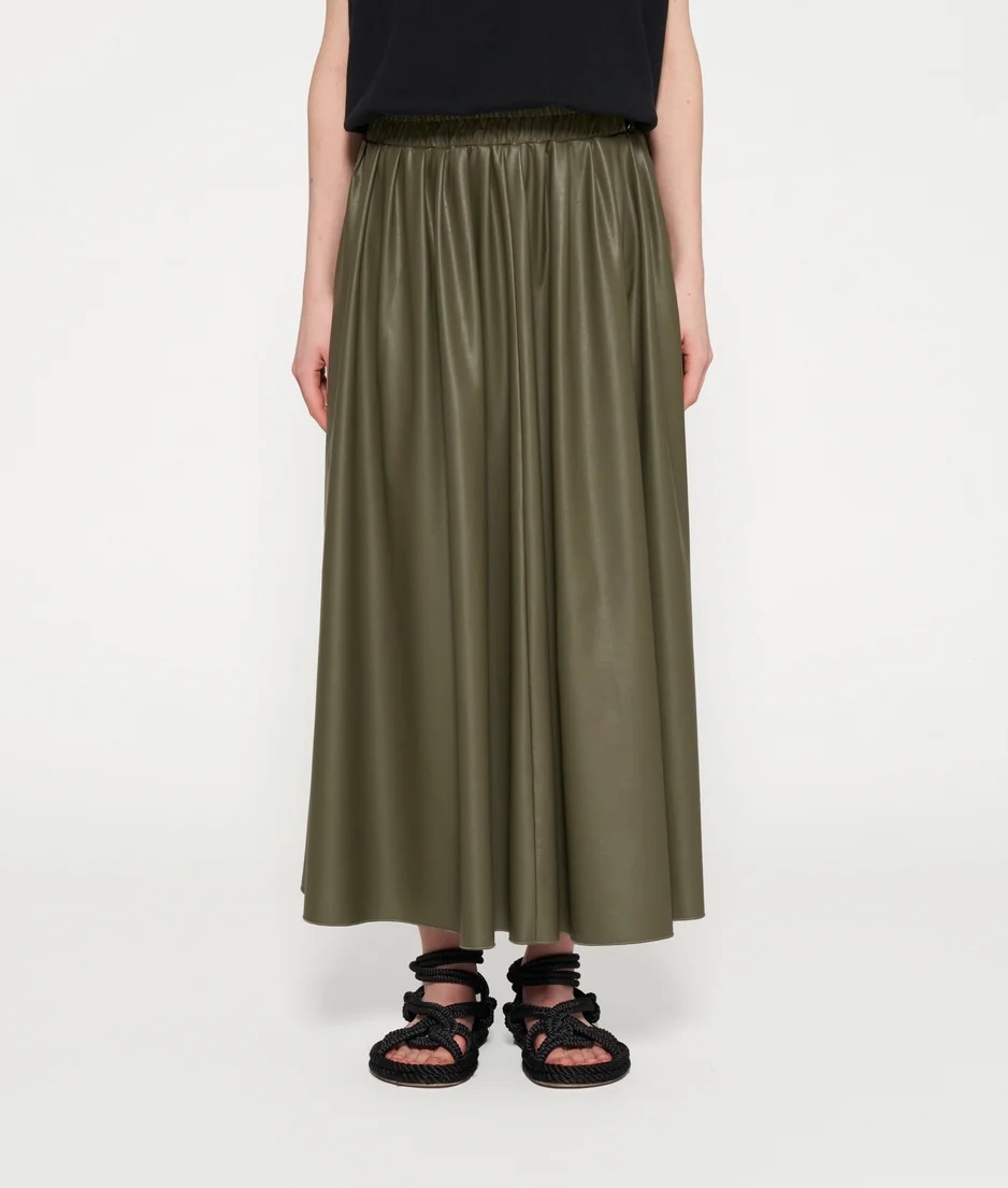 10DAYS LEATHER LOOK PLEATED SKIRT