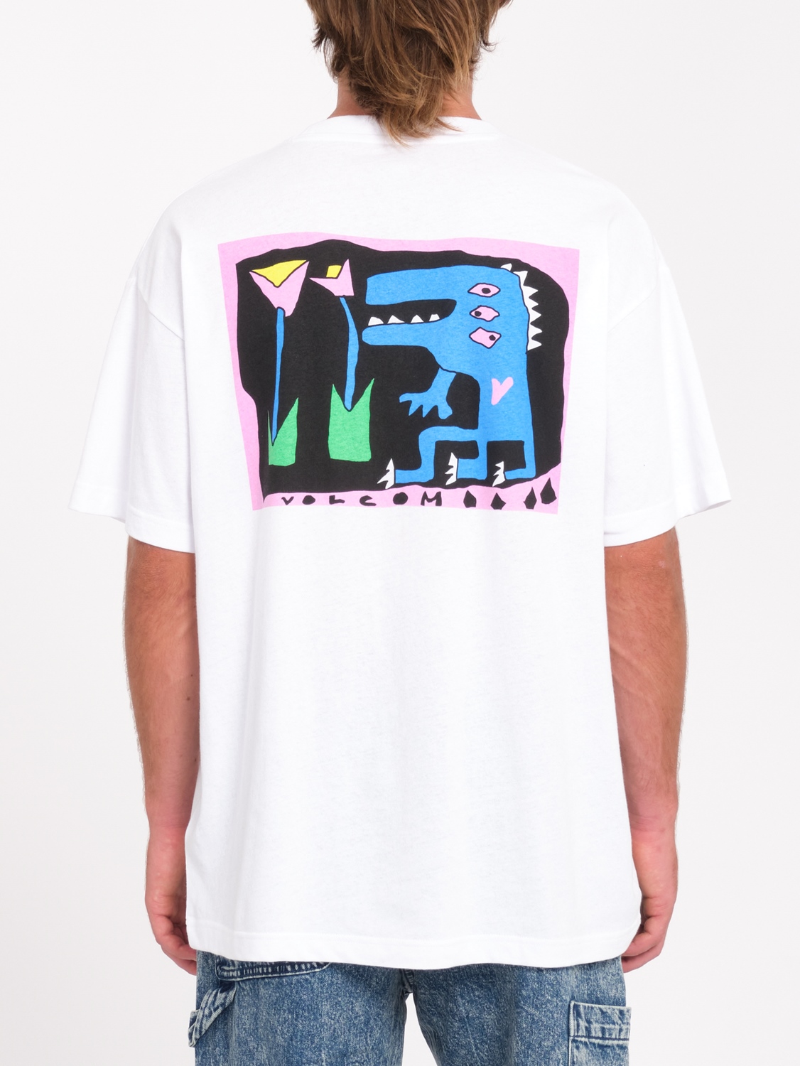 VOLCOM ARTHUR DINO LSE S/S Größe: L Farbe: WHT