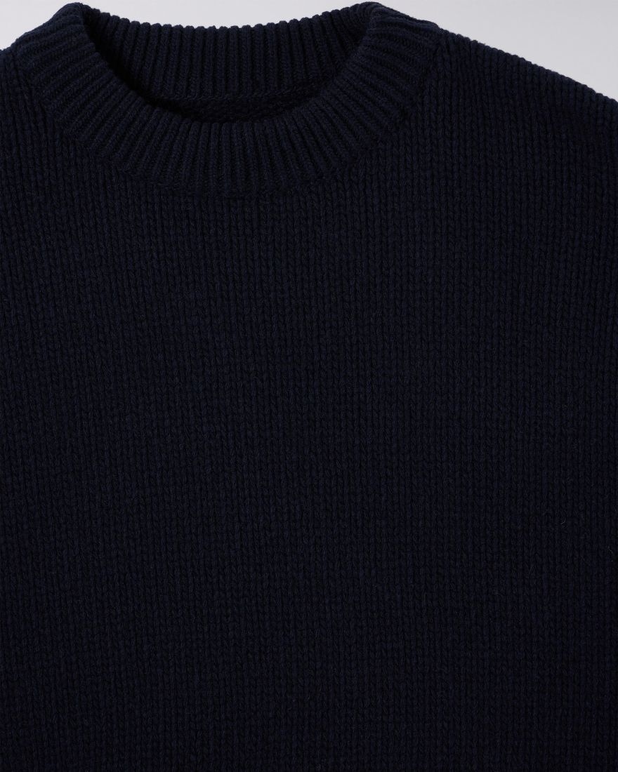 EDWIN ELLIS SWEATER KNIT Größe: S Farbe: NAVY