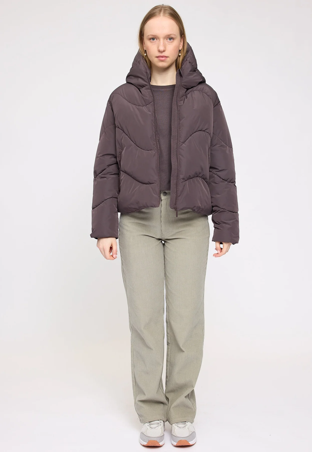 MAZINE WAVES QUILT PUFFER CAOT Größe: M Farbe: EGGPLANT