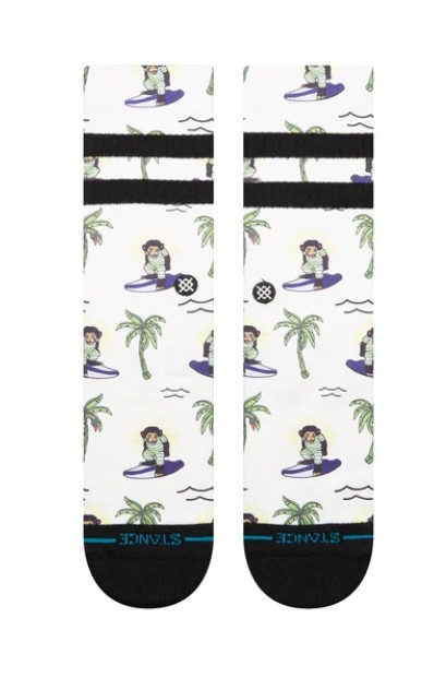 STANCE SURFIN MONKEY CREW Größe: L Farbe: WHT