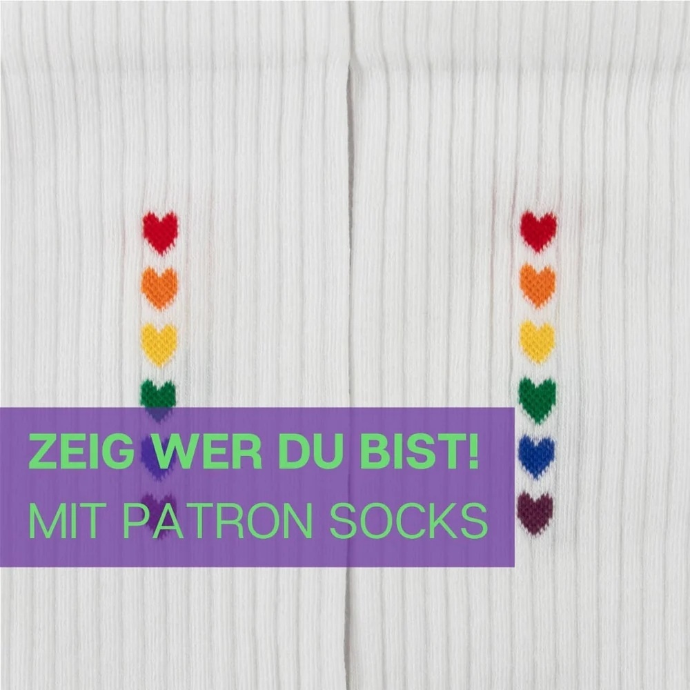 PATRON PRIDE HERZEN Größe: 36-40 Farbe: WEISSPRIDE