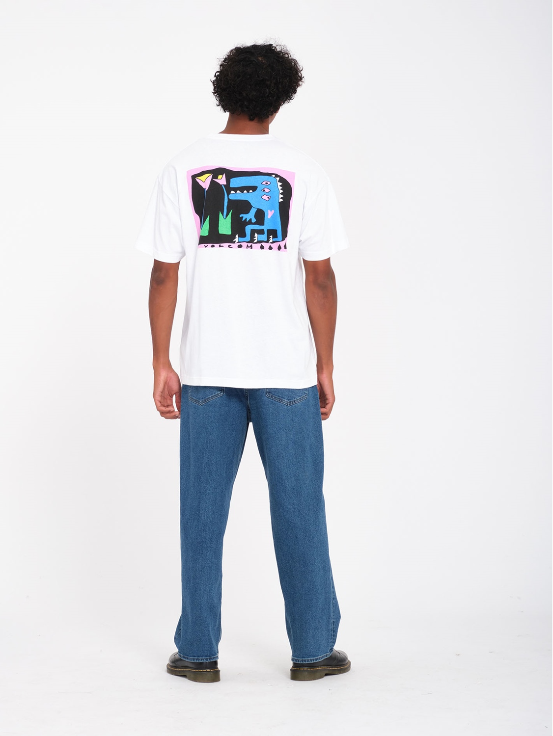 VOLCOM ARTHUR DINO LSE S/S Größe: L Farbe: WHT