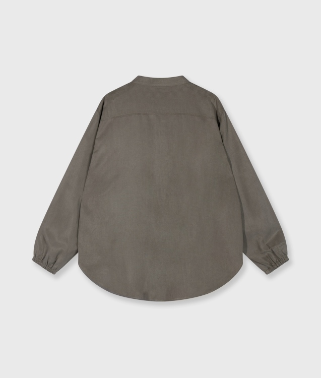 10DAYS LYOCELL SHIRT Größe: S Farbe: DARK FOG